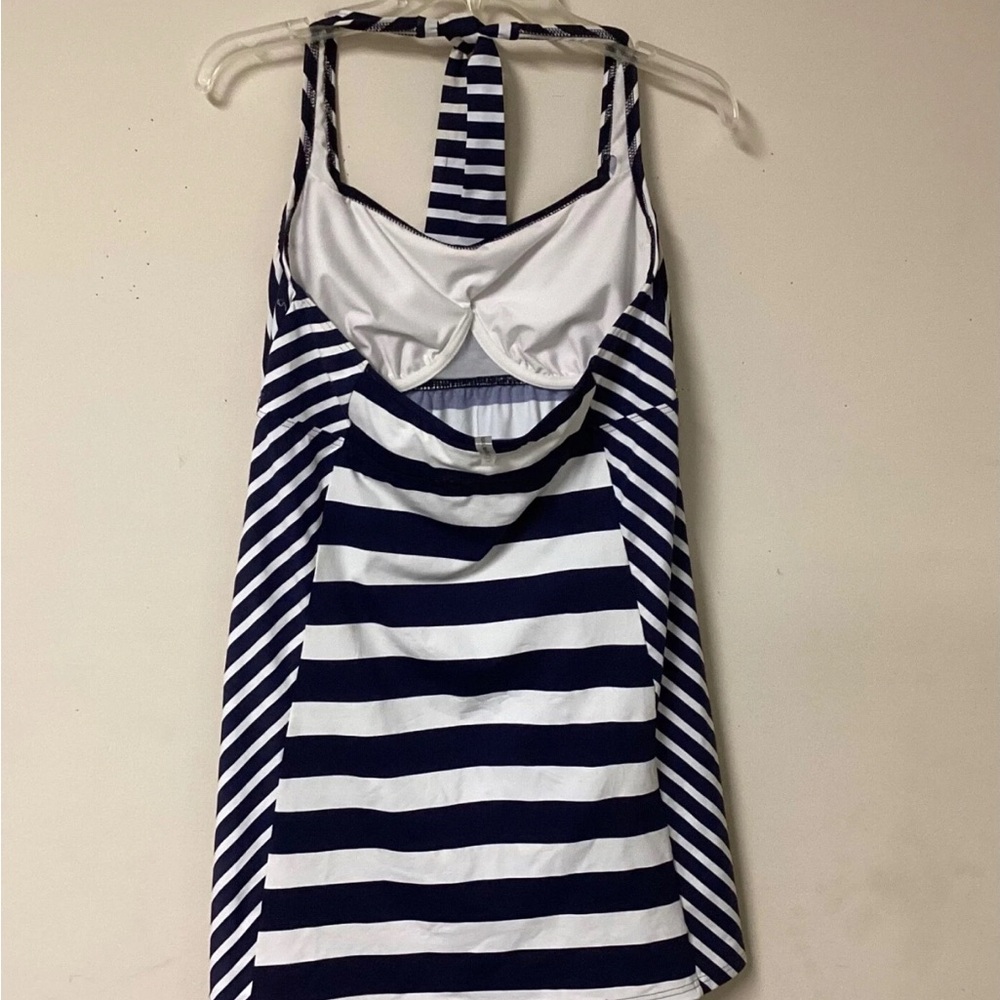 Lands End Halter Swim Dress Top Size 12 L
